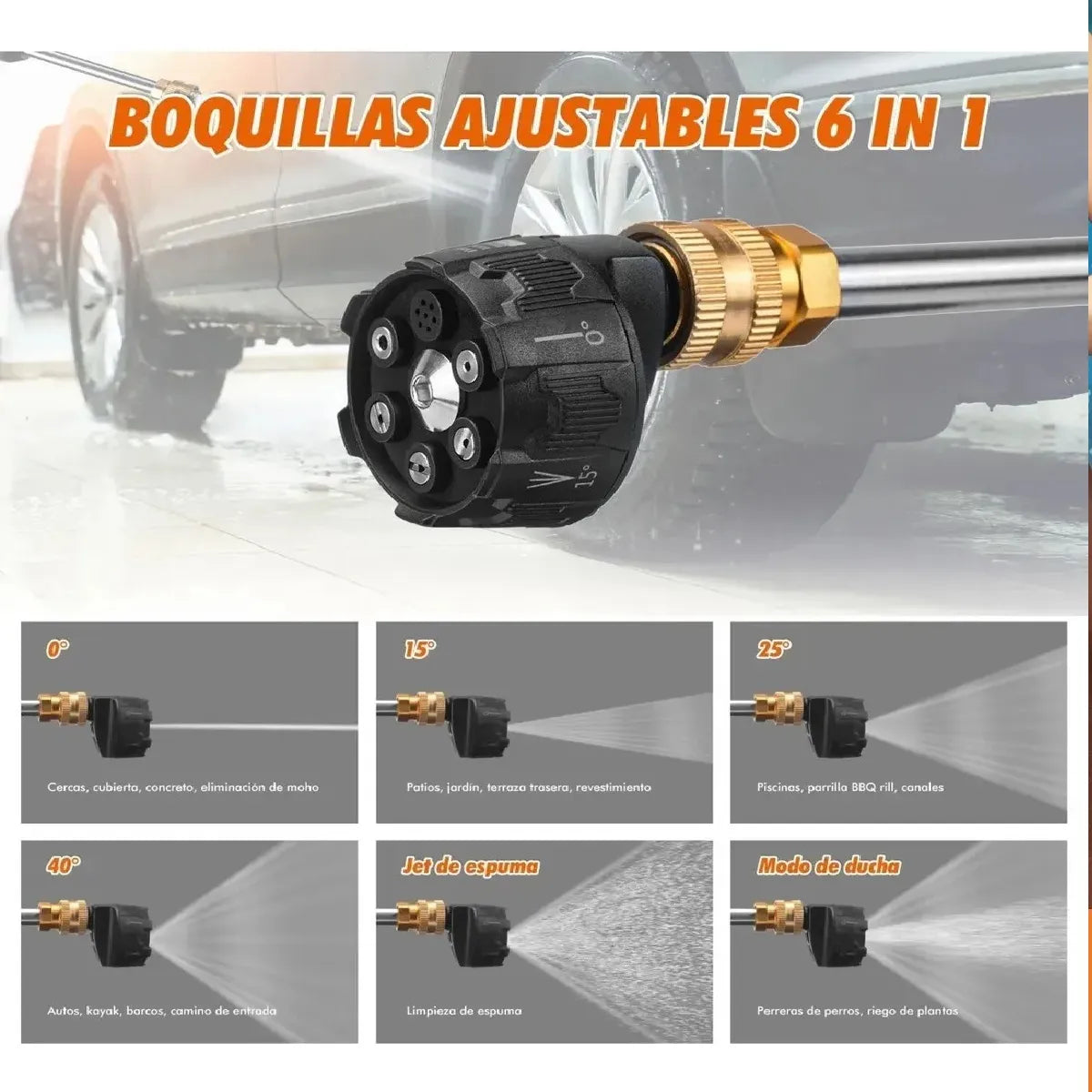 Hidrolavadora™ Portátil 6 Chorros