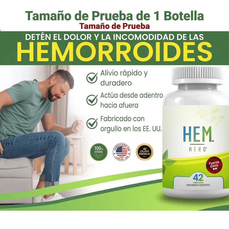 Hem Hero Apoyo Natural Hemorroides